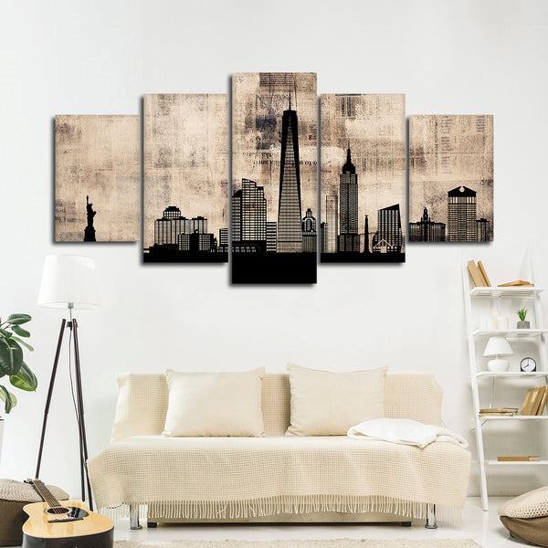 New Yorker Zeitung Leinwandbilder Kunstdrucke Rahmen