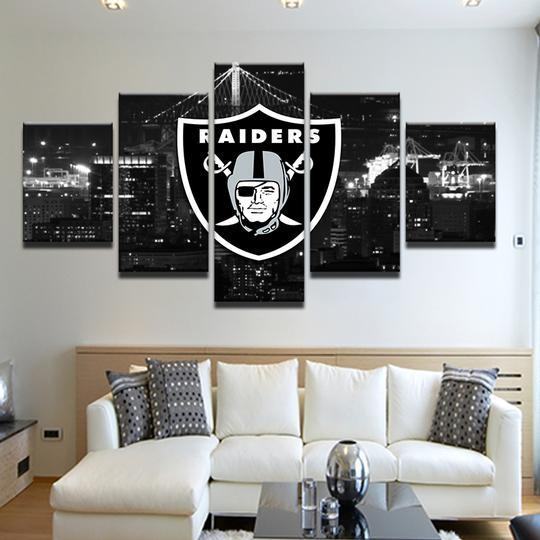 Oakland Raiders 5 – Kunstdrucke für Football Liebhaber