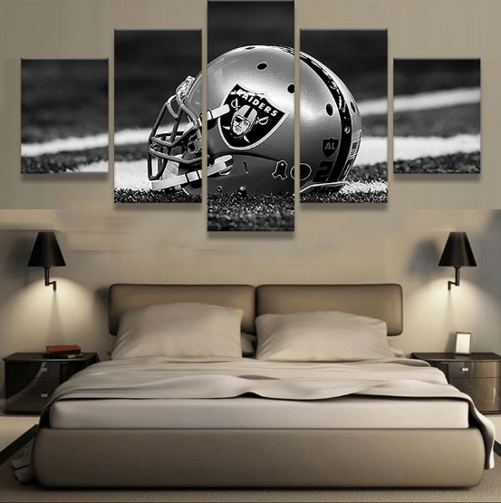 Oakland Raiders Helmet Football – Kunstdrucke für Fans