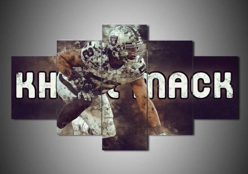 Oakland Raiders Khalil Mack Sport Leinwandbilder Kunstdrucke  