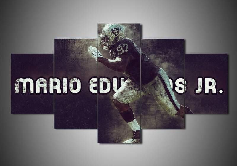 Oakland Raiders Mario Edwards Jr Sport Leinwandbilder Kunstdrucke  