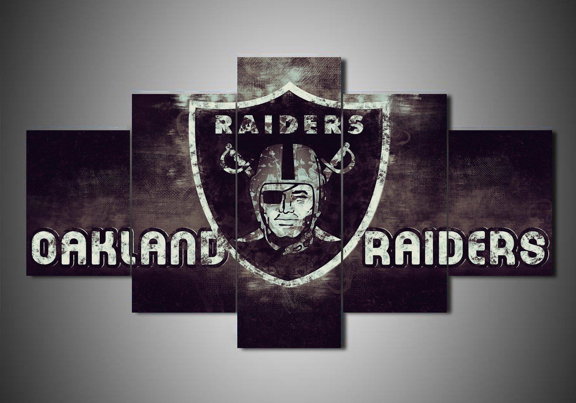 Oakland Raiders Team – Kunstdrucke für Football Anhänger