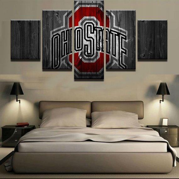 ohio state college barn wood style 4 sport leinwandbilder kunstdrucke 6752