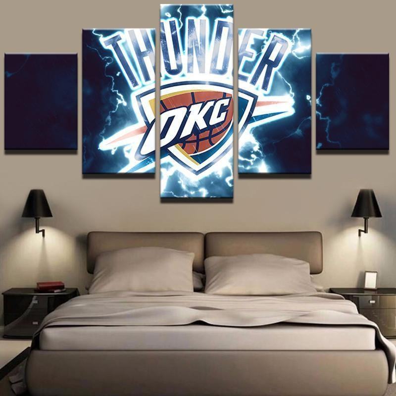 Okc Thunder Nba Basketball Leinwandbilder Kunstdrucke Rahmen