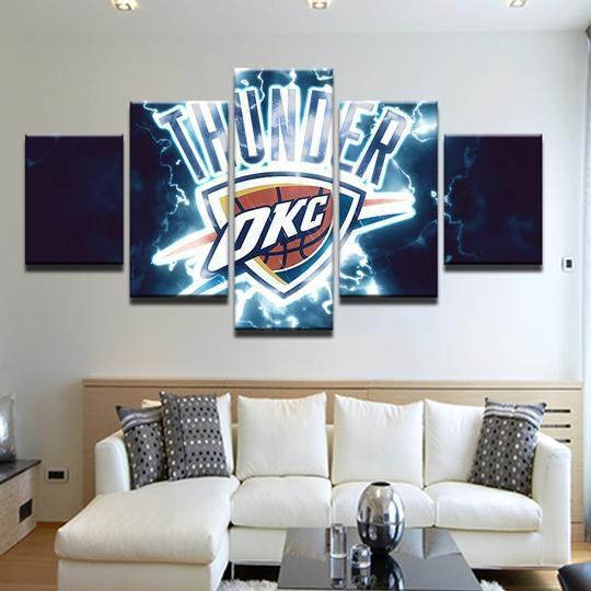 Oklahoma City Thunder 1 – Kunstdrucke für Basketball Fans