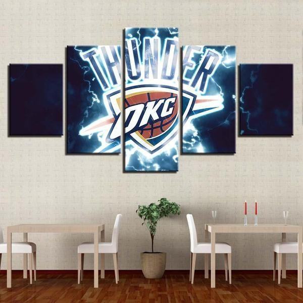 Oklahoma City Thunder Logo Sport Leinwandbilder Kunstdrucke  