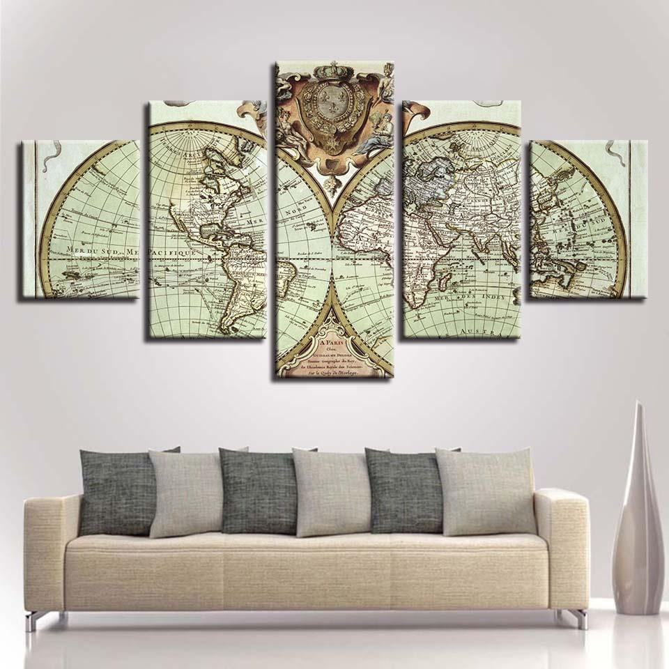 Old World Map Retro Vintage Abstract Leinwandbilder Kunstdrucke old world map retro vintage abstract leinwandbilder kunstdrucke 7682