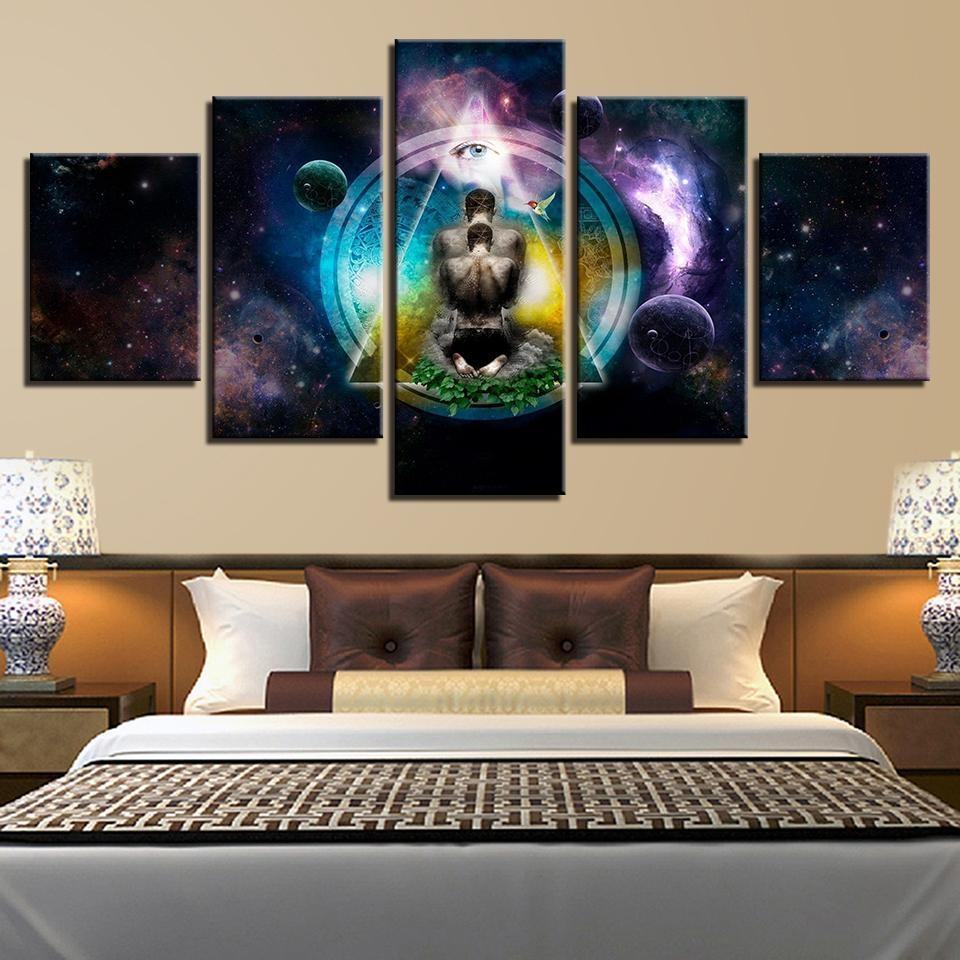 Om Yoga Symbol Buddha Religion Leinwandbilder Kunstdrucke Rahmen