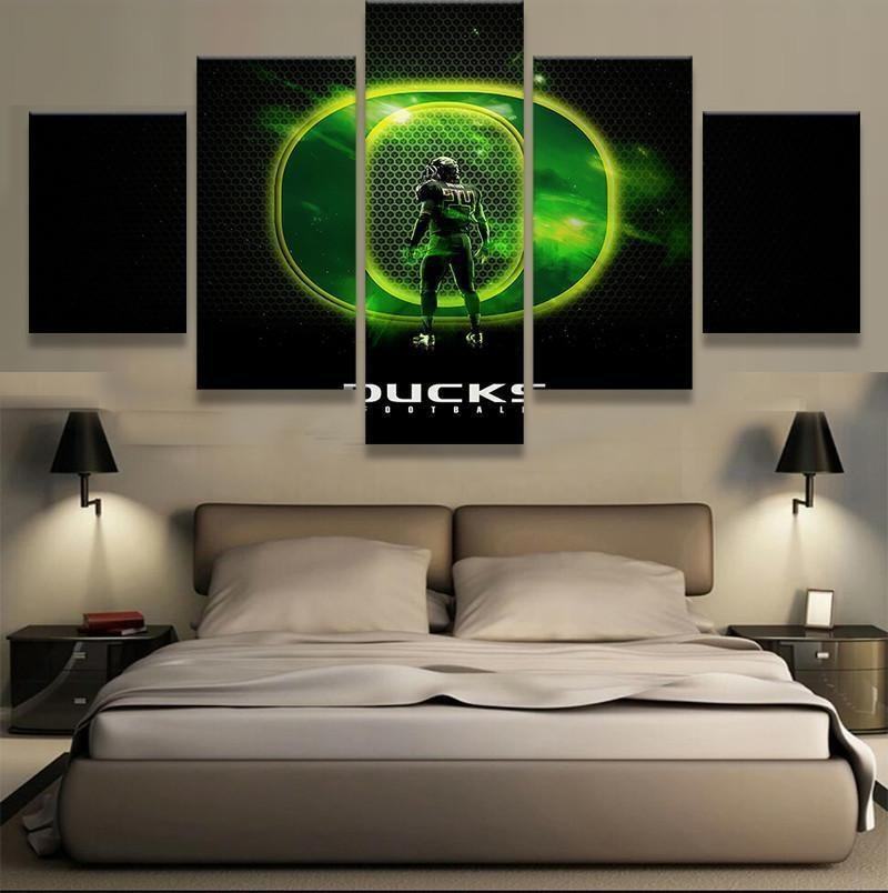 Oregon Ducks 1 Football Leinwandbilder Kunstdrucke Rahmen