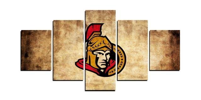 Ottawa Senators NHL Team Retro – Kunstdrucke für Hockey Liebhaber