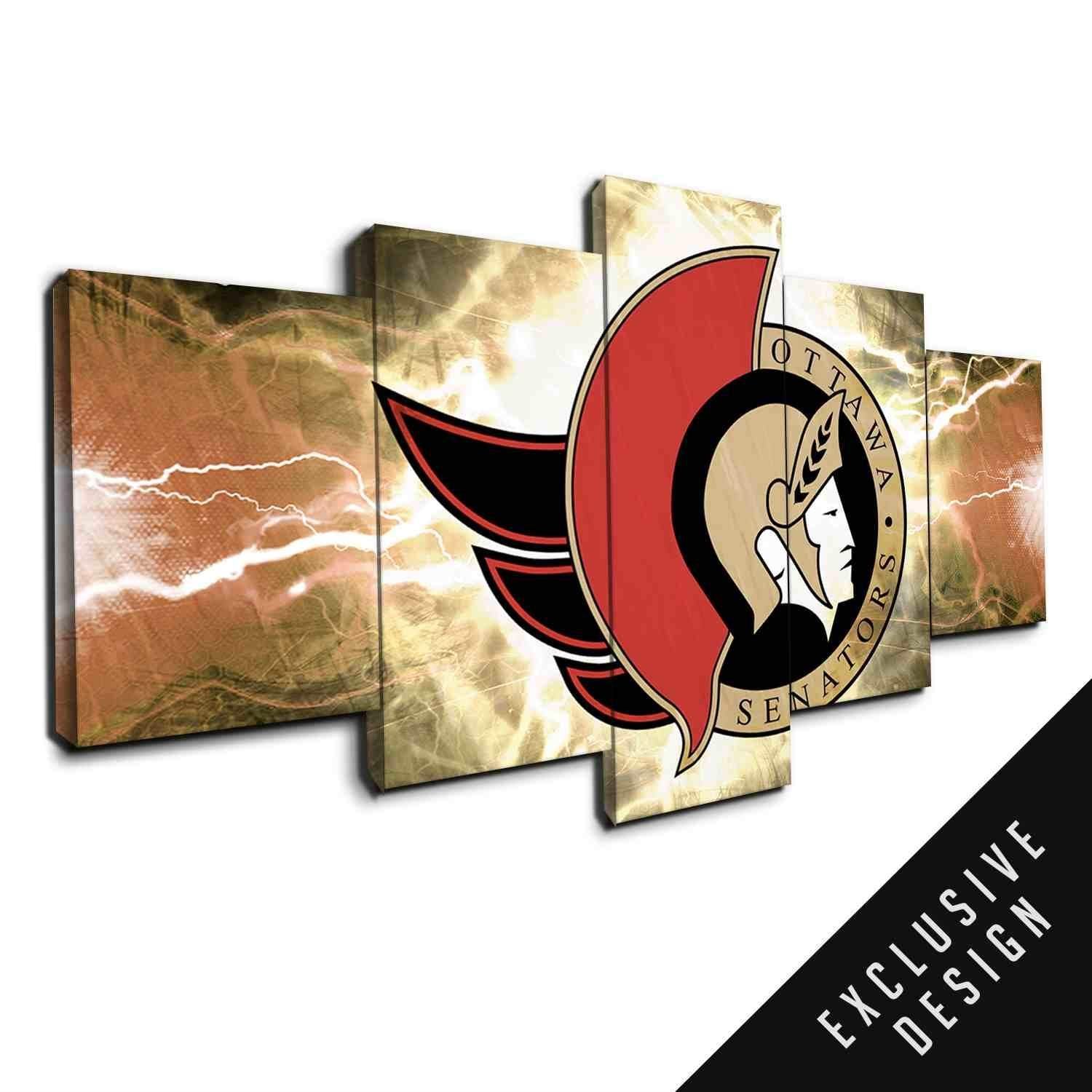 Ottawa Senators NHL Team Thunderbolt – Kunstdrucke für Fans