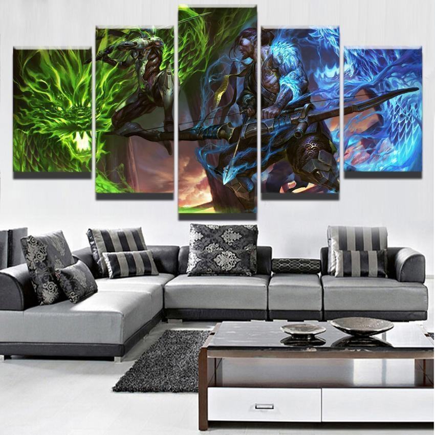 Overwatch Genji And Hanzo Champion Gaming Leinwandbilder Kunstdrucke  