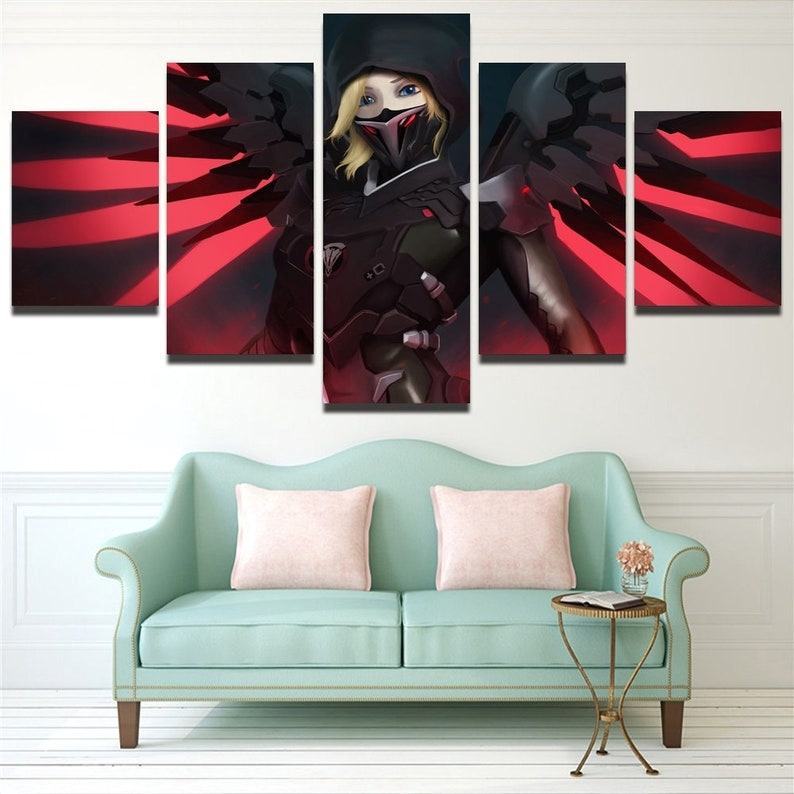 Overwatch Ow Spiel 5 Leinwandbilder Kunstdrucke Rahmen