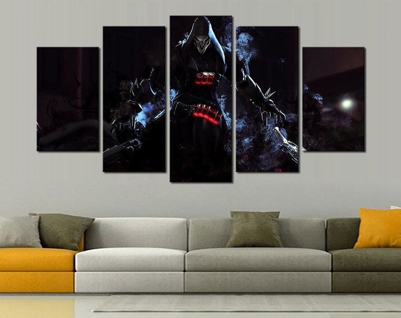 Overwatch Reaper Leinwandbilder Kunstdrucke Rahmen