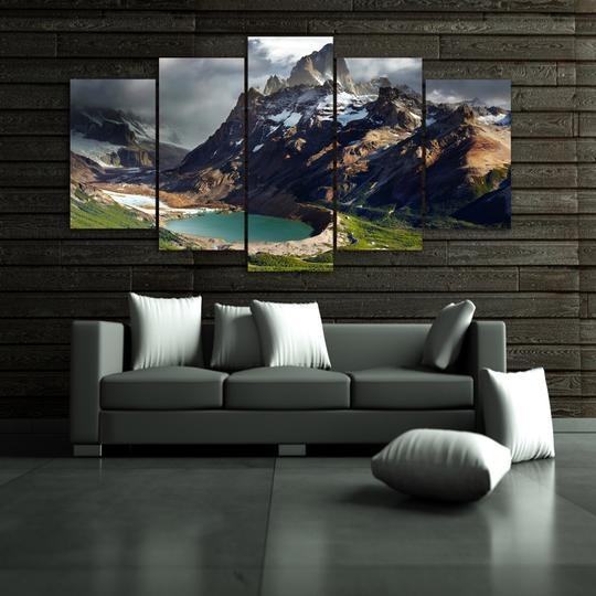 Patagonia Mountain Lake Argentina Nature Leinwandbilder Kunstdrucke  