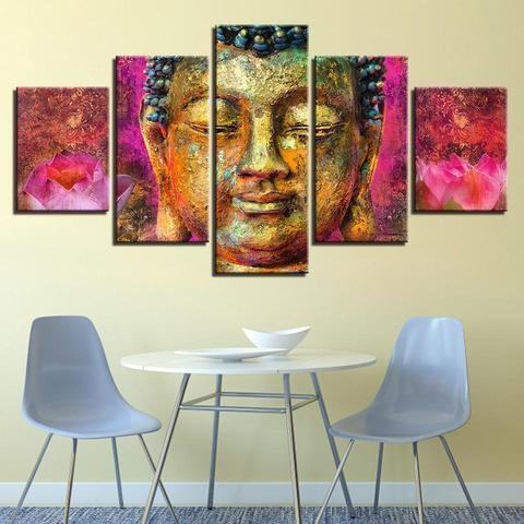 Peaceful Buddha Religion Leinwandbilder Kunstdrucke Rahmen