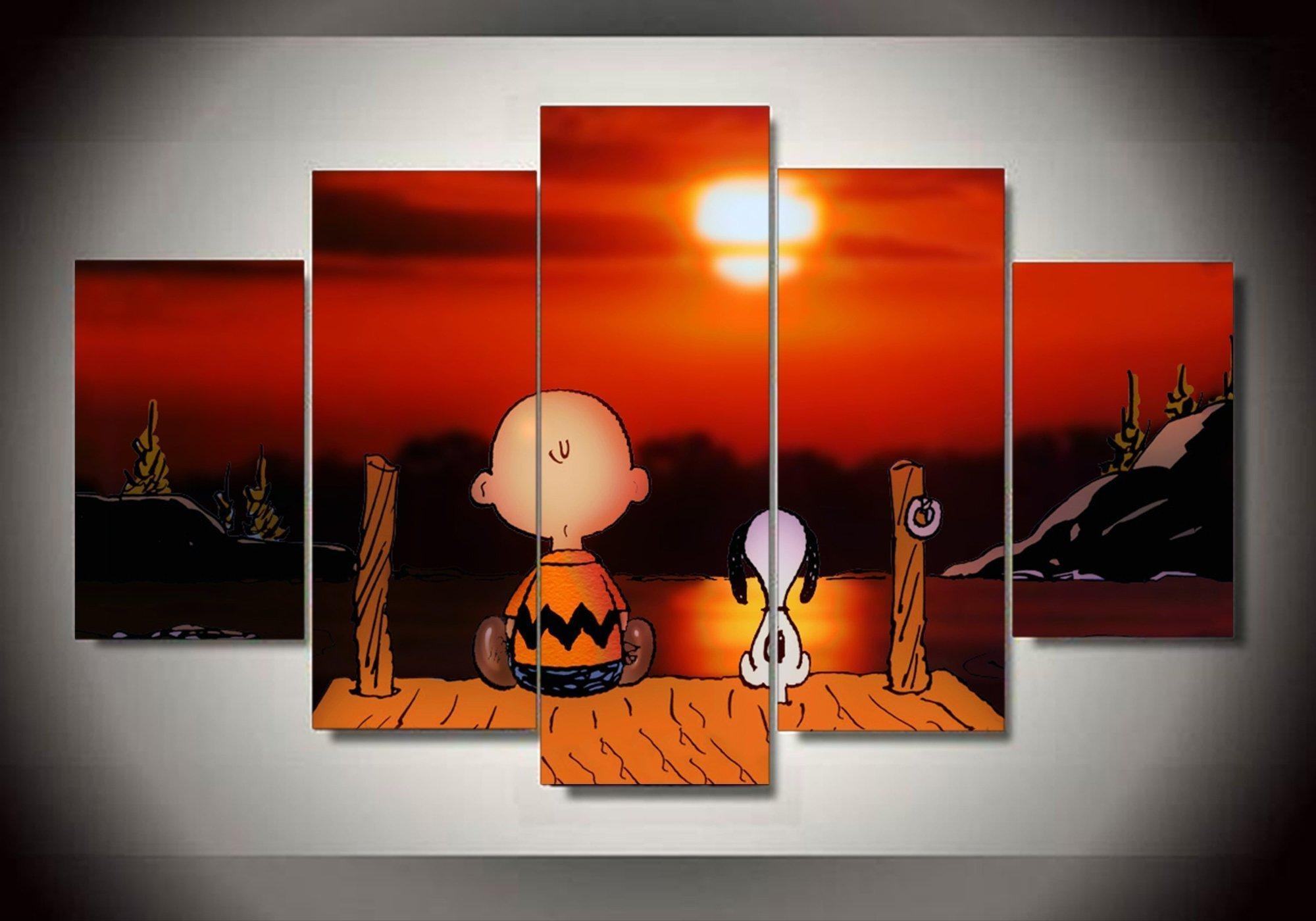 Peanuts Snoopy The Peanuts Gang In Christmas 3 Cartoon Leinwandbilder Kunstdrucke   