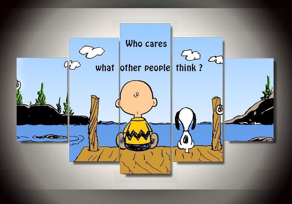 Peanuts Snoopy The Peanuts Gang In Christmas 6 Karikatur Leinwandbilder Kunstdrucke Rahmen