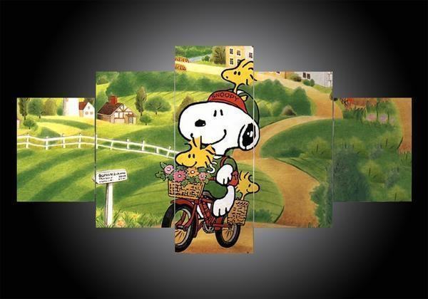 Peanuts Snoopy The Peanuts Gang In Christmas 7 Karikatur Leinwandbilder Kunstdrucke Rahmen