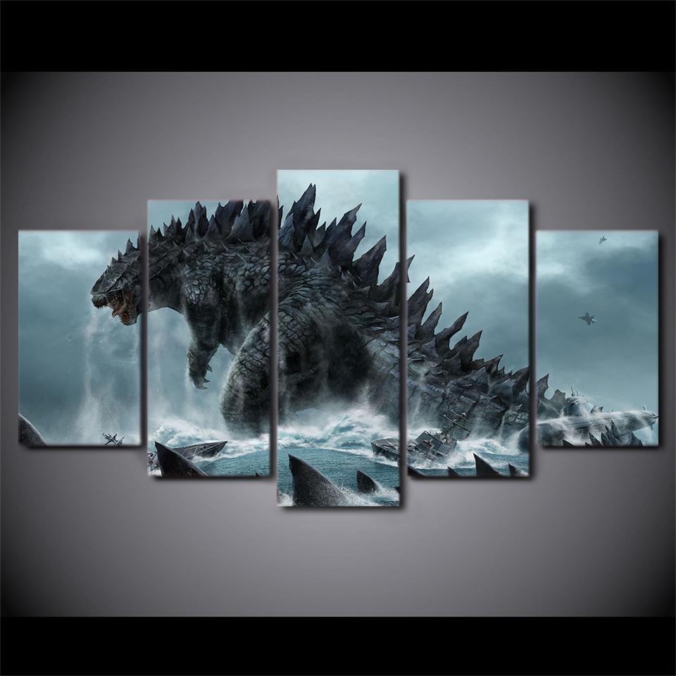 Pelcula De Godzilla Movie Leinwandbilder Kunstdrucke  