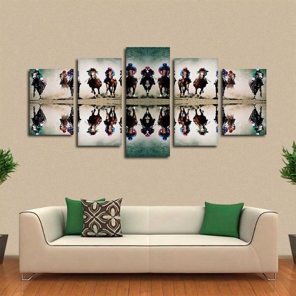 Pferderennen Leinwandbilder Kunstdrucke Rahmen