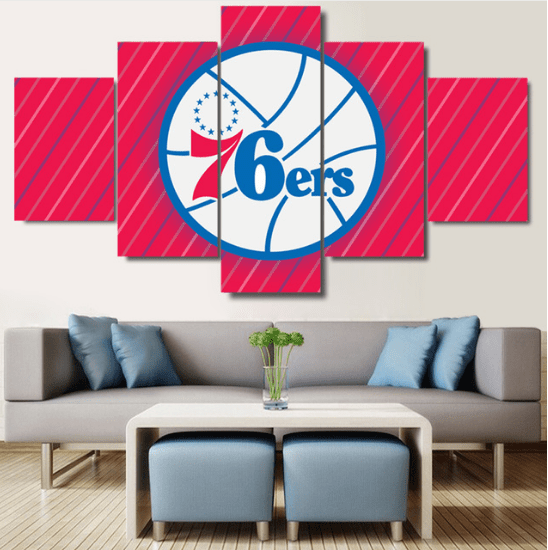 Philadelphia 76ers 1 – Kunstdrucke für Basketball Fans