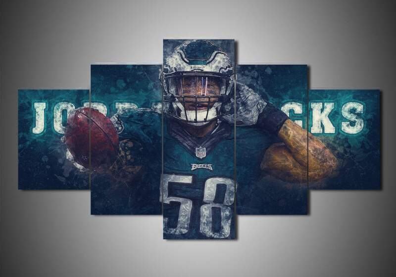 Philadelphia Eagles Jordan Hicks Sport Leinwandbilder Kunstdrucke  