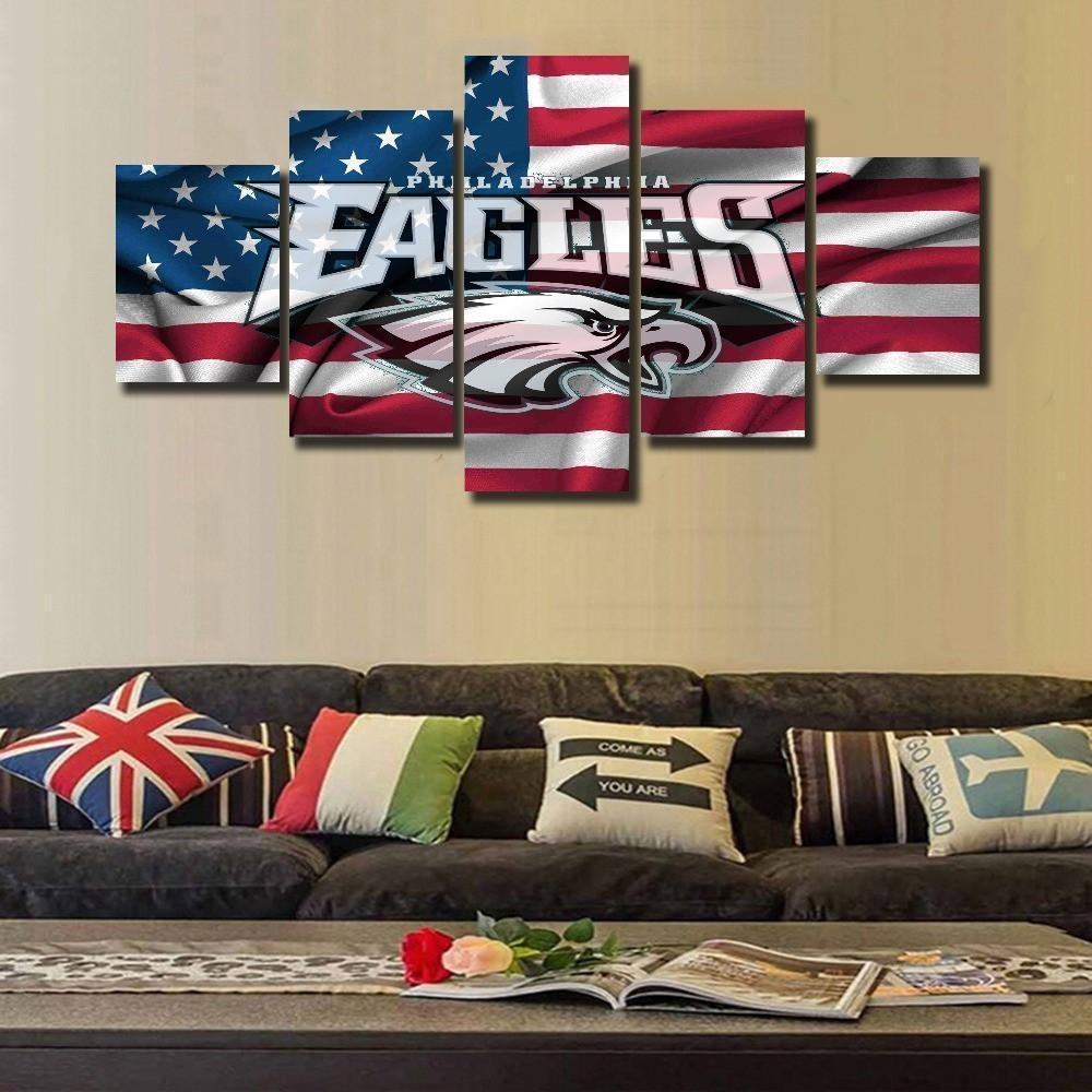 Philadelphia Eagles Logo Football Leinwandbilder Kunstdrucke Rahmen