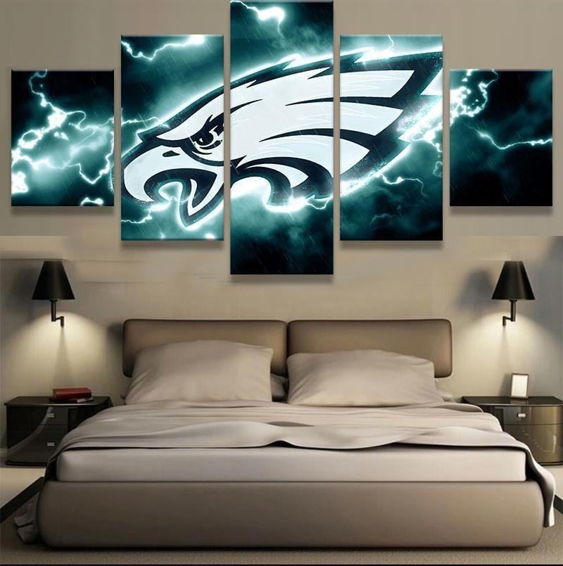 Philadelphia Eagles Thunder Football Leinwandbilder Kunstdrucke Rahmen
