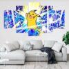 pikachu pokemon 1 anime leinwandbilder kunstdrucke rahmen 6405