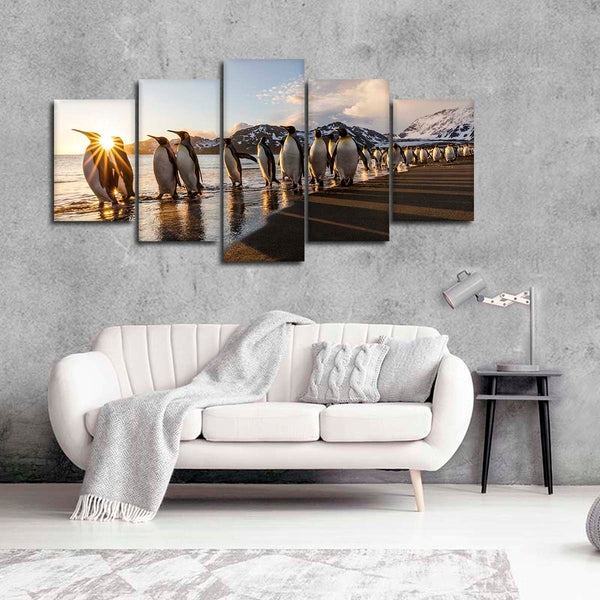 Pinguin Leben Leinwandbilder Kunstdrucke Rahmen