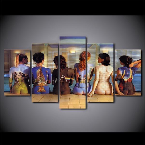 Pink Floyd Album Women Girls Nude Body Abstract Leinwandbilder Kunstdrucke  