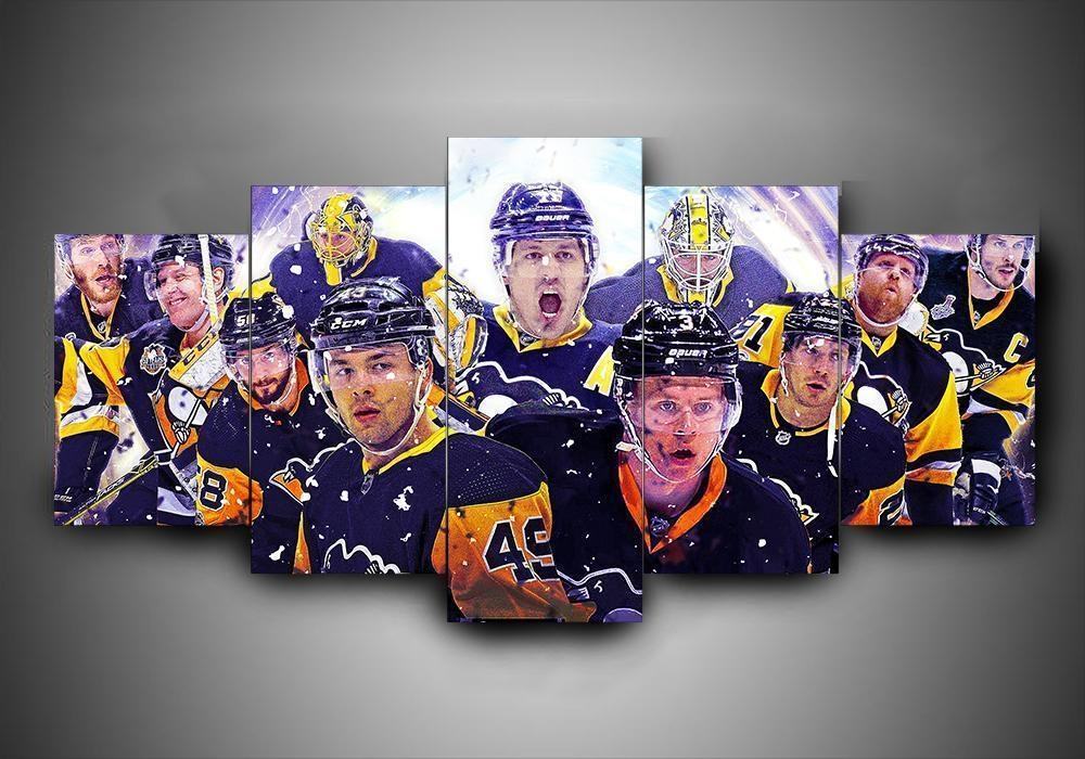 Pittsburgh Penguins 03 – Beeindruckendes Leinwandbild für Hockey-Fans