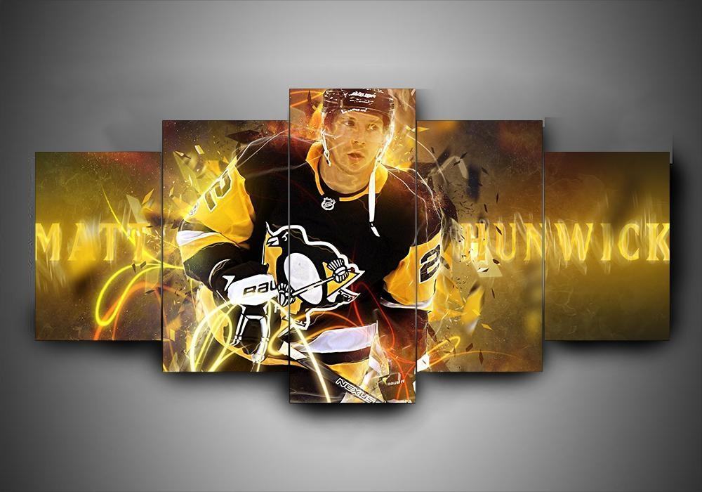 Pittsburgh Penguins Matt Hunwick – Exklusives Leinwandbild für Fans