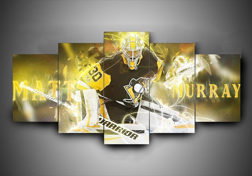 Pittsburgh Penguins Matt Murray – Beeindruckendes Sport Leinwandbild
