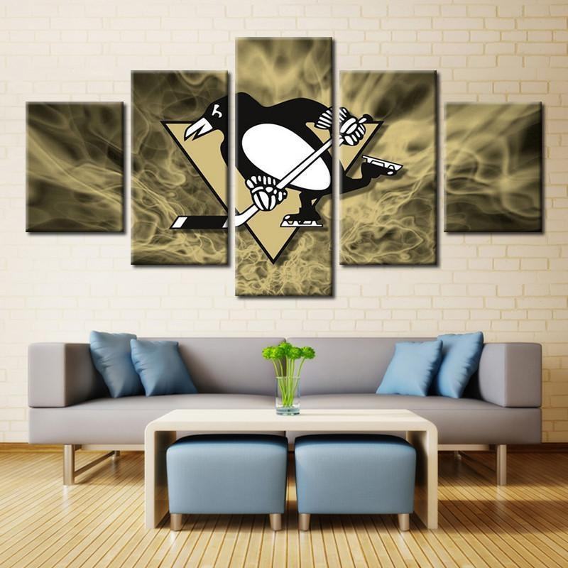 Pittsburgh Penguins NHL Team – Klassisches Leinwandbild für Eishockey-Fans