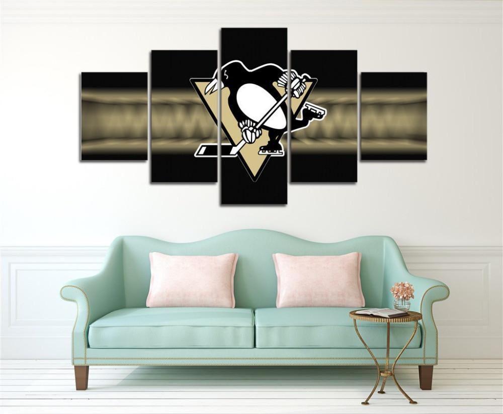 Pittsburgh Penguins Sport Team – Starkes Leinwandbild für Hockey-Fans