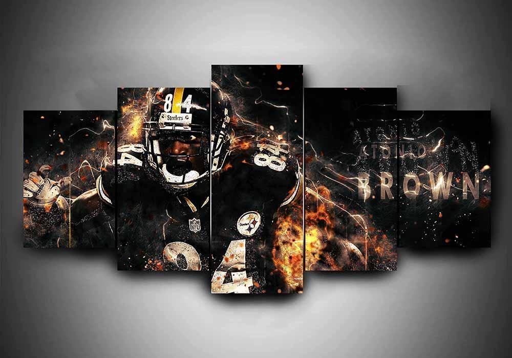 Pittsburgh Steelers Ben Roethlisberger – Charismatisches Sport Leinwandbild