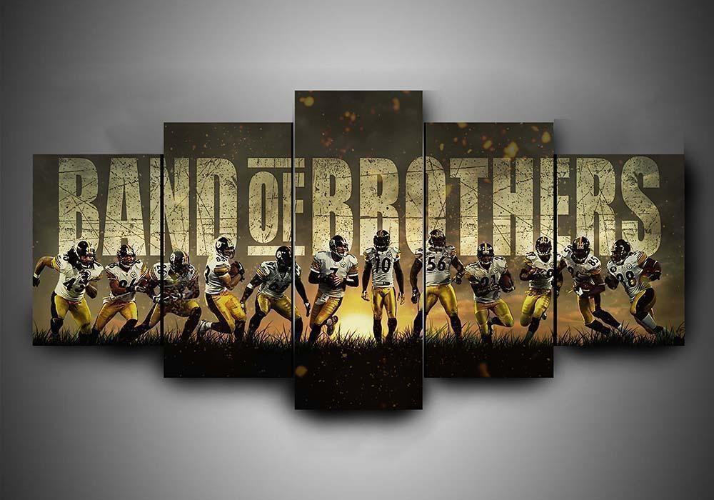 Pittsburgh Steelers Football Band Of Brothers Football Leinwandbilder Kunstdrucke Rahmen