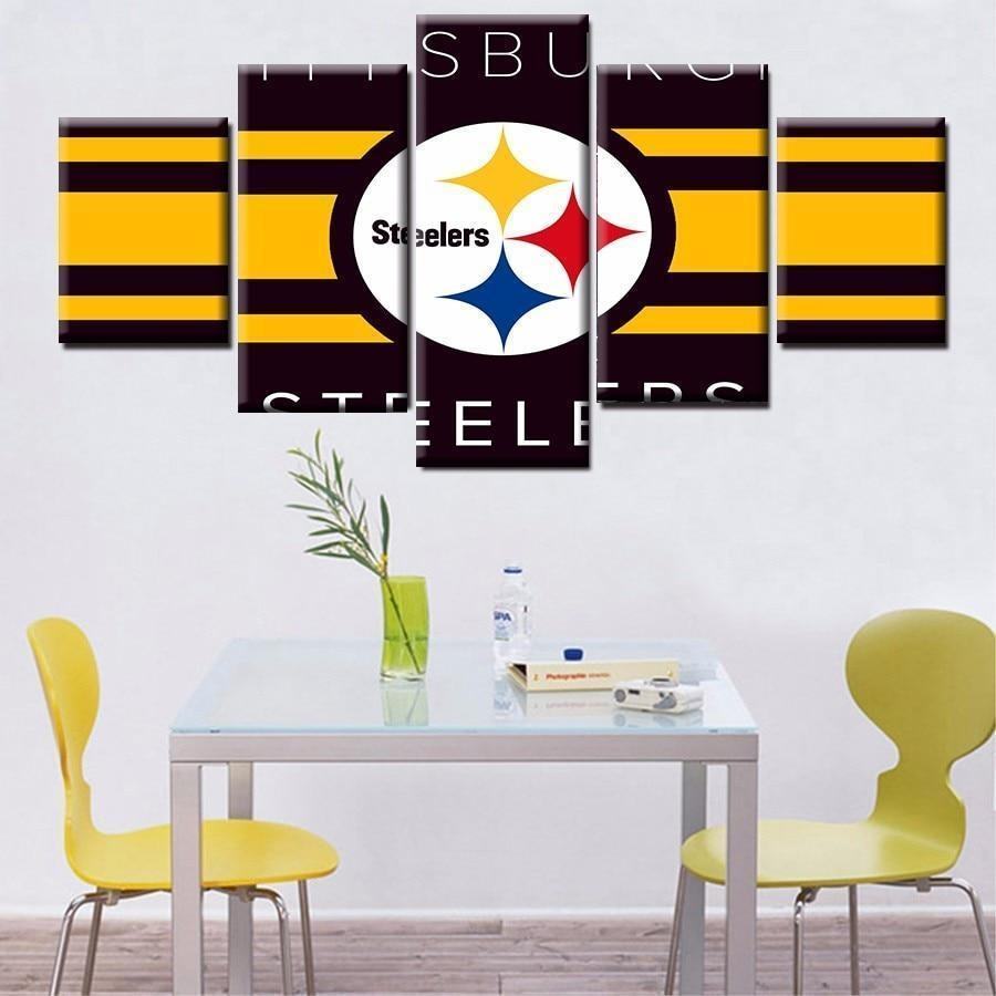 Pittsburgh Steelers Logo Poster 1 Football Leinwandbilder Kunstdrucke Rahmen