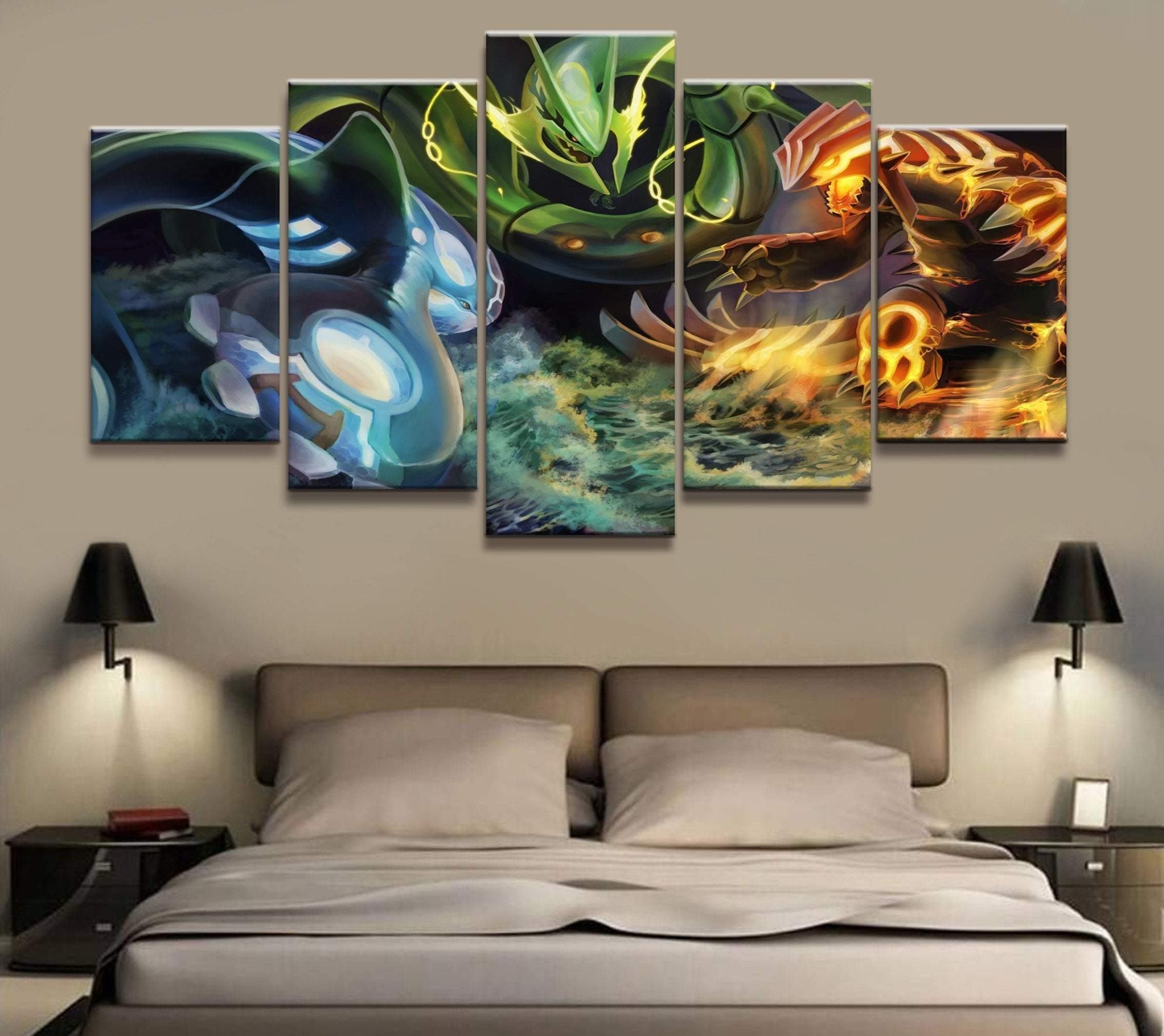 Pokemon Characters Poster 1 Anime Leinwandbilder Kunstdrucke Rahmen