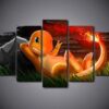 Pokemon Charmander Anime Leinwandbilder Kunstdrucke
