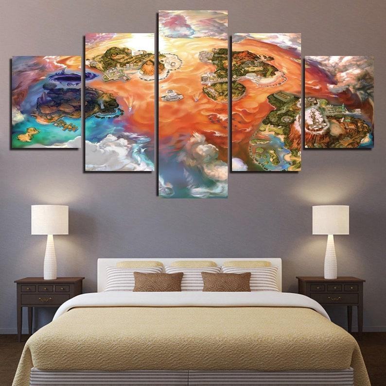 Pokemon Go Spiel Leinwandbilder Kunstdrucke Rahmen