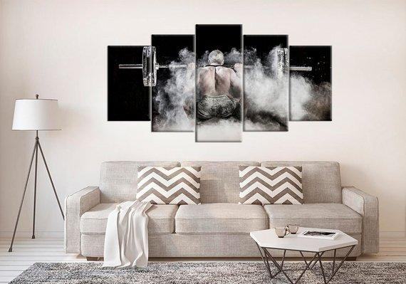 Powerlifting-Inspiration für Sportler – Motivations-Leinwandbilder für Krafttraining
