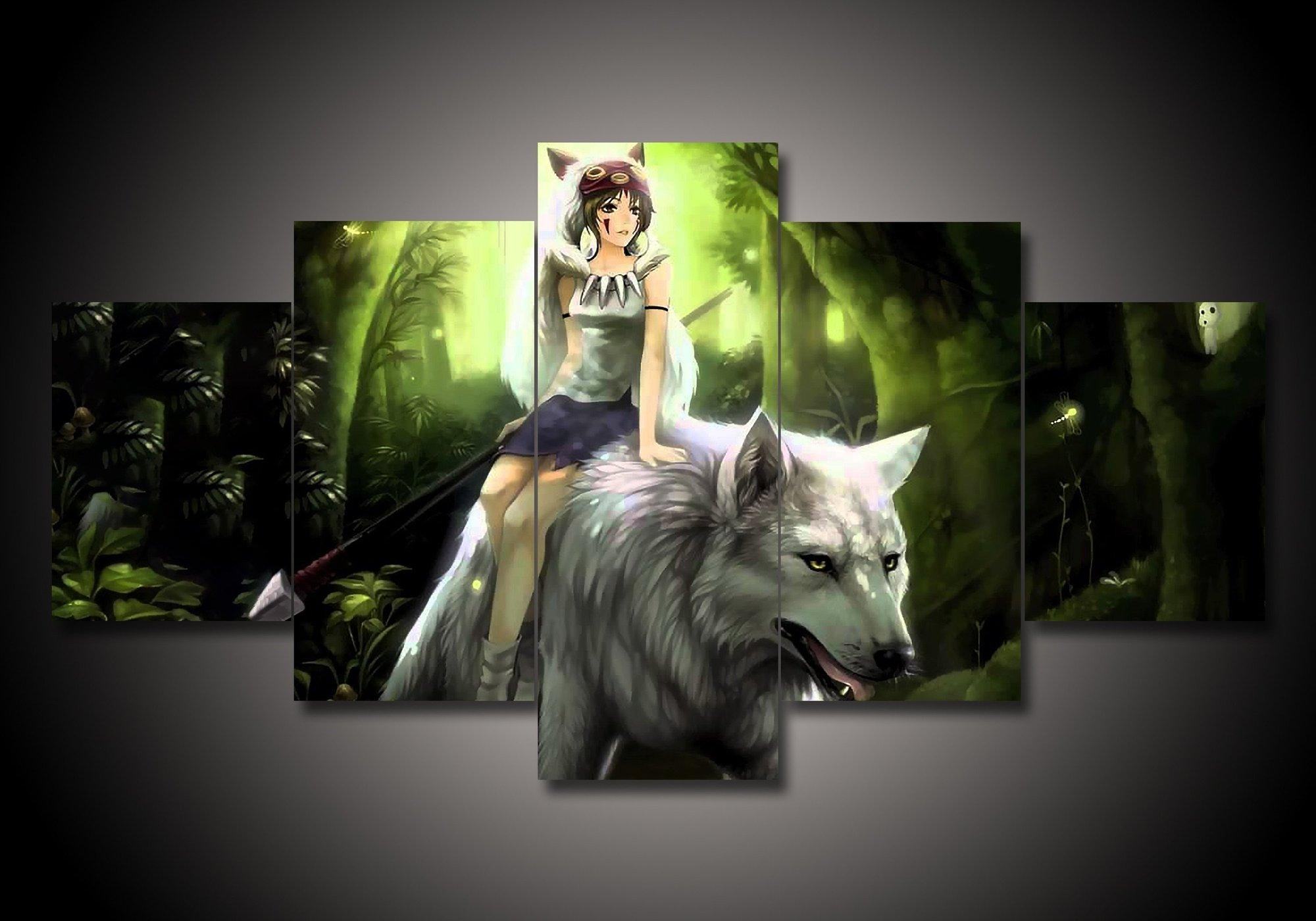 Princess Mononoke Anime Leinwandbilder Kunstdrucke  