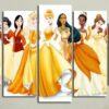 princess no frame karikatur leinwandbilder kunstdrucke rahmen 8077