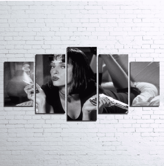 Pulp Fiction Movie Mia Wallace Movie Leinwandbilder Kunstdrucke Rahmen