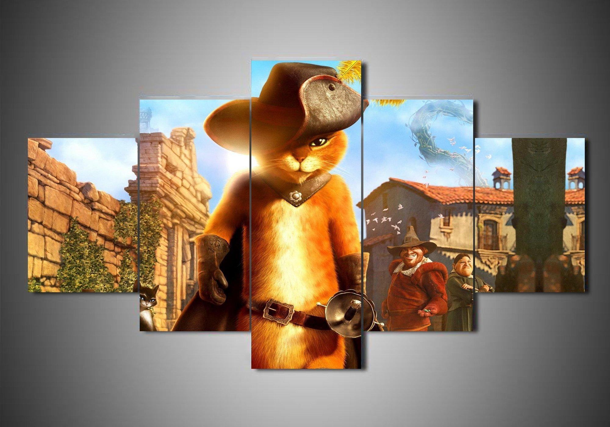 Puss In Boots 1 Cartoon Leinwandbilder Kunstdrucke  