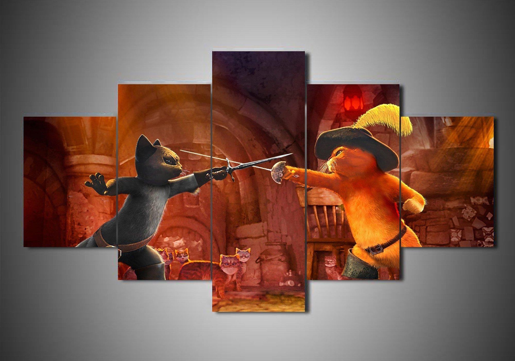 Puss In Boots 2 Karikatur Leinwandbilder Kunstdrucke Rahmen