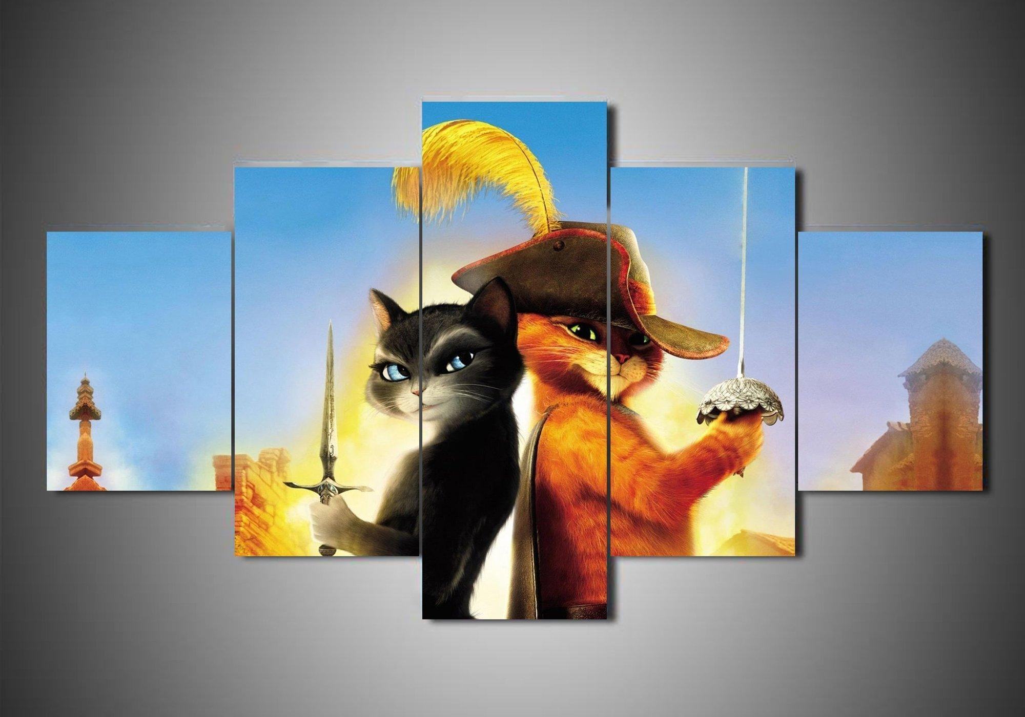 Puss In Boots 3 Karikatur Leinwandbilder Kunstdrucke Rahmen